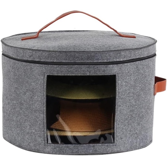 Fabric Hat Storage Container Home Travel NEW - Picture 1 of 9